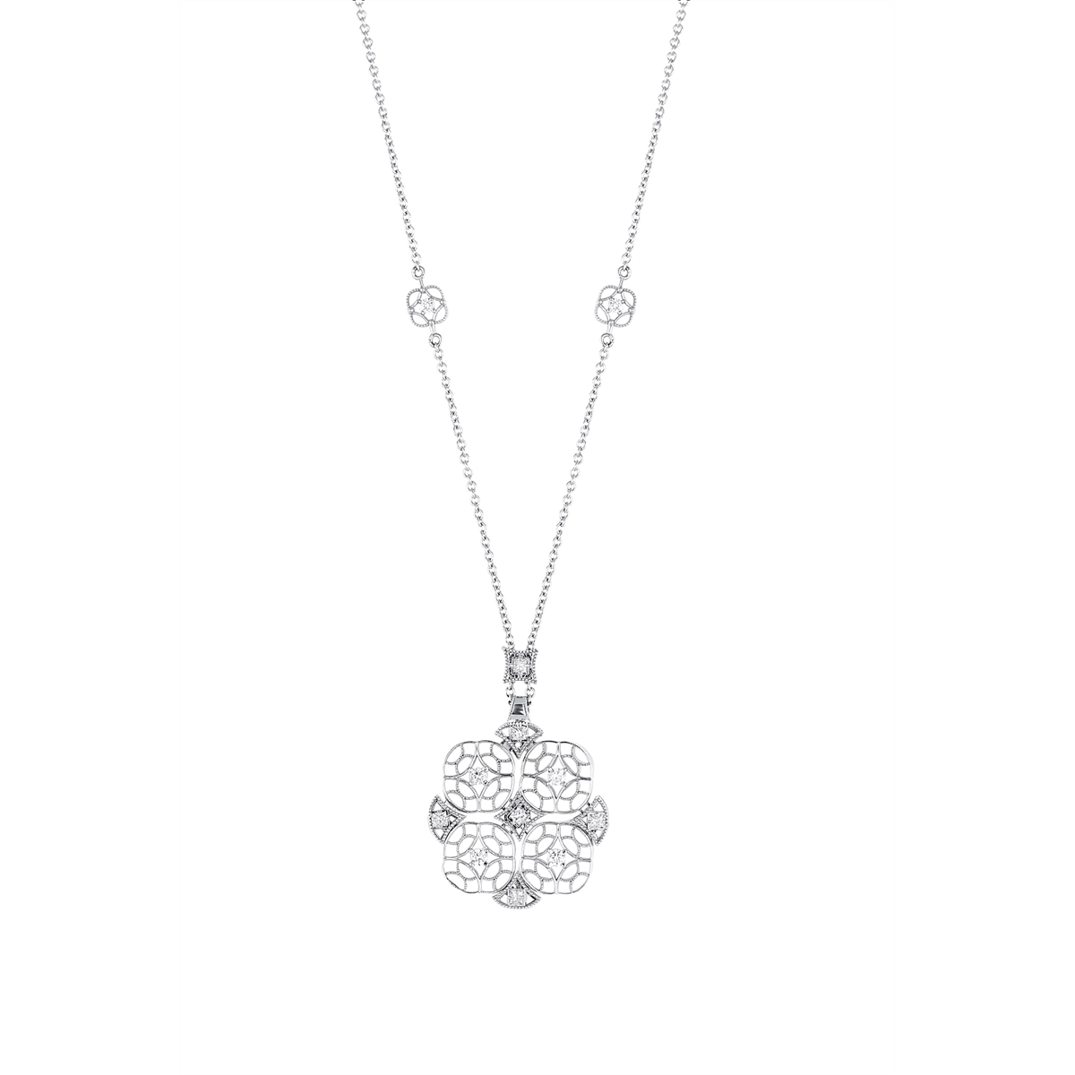Tacori Necklaces in White Gold containing Diamond FP 1005