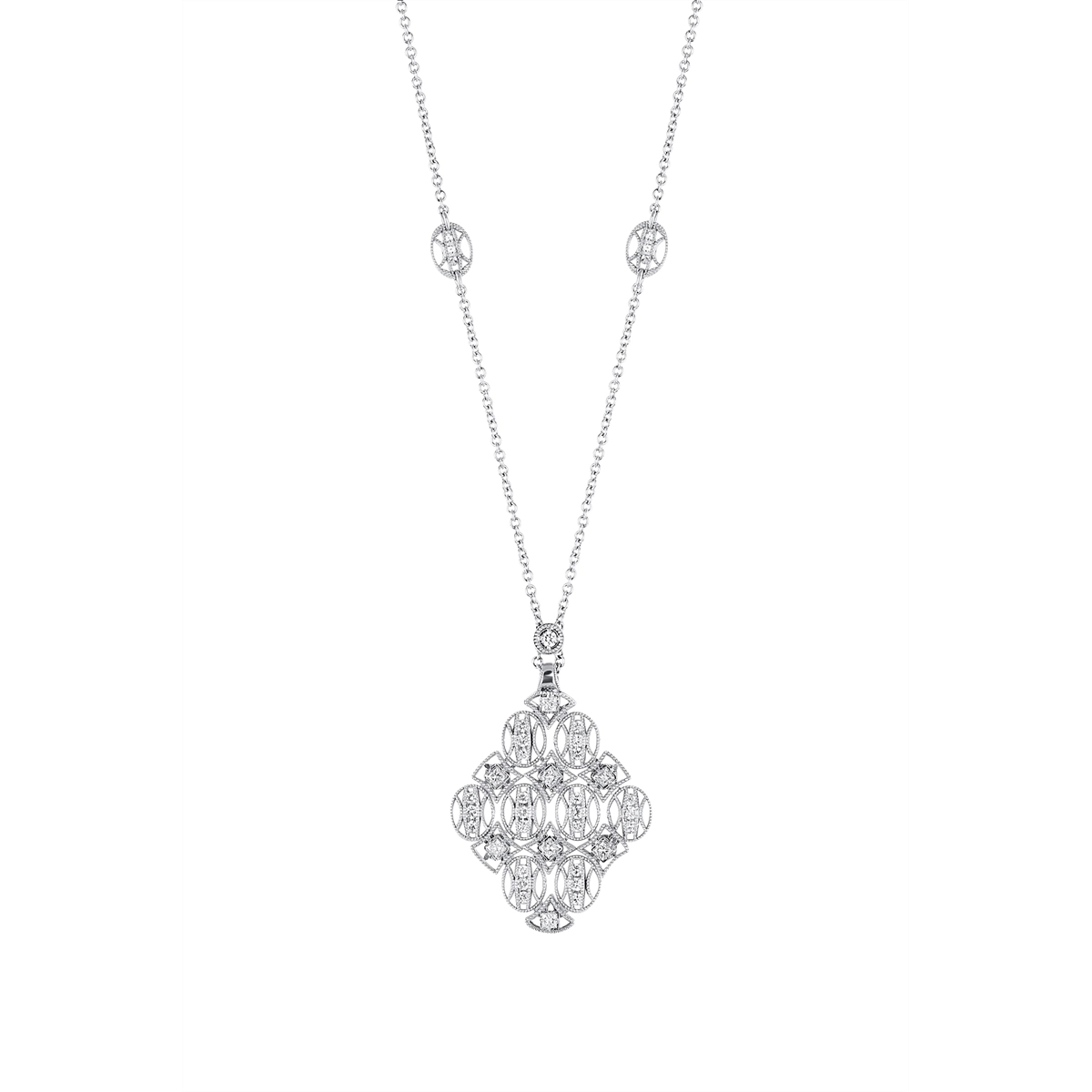 Tacori Necklaces in White Gold containing Diamond FP 1006