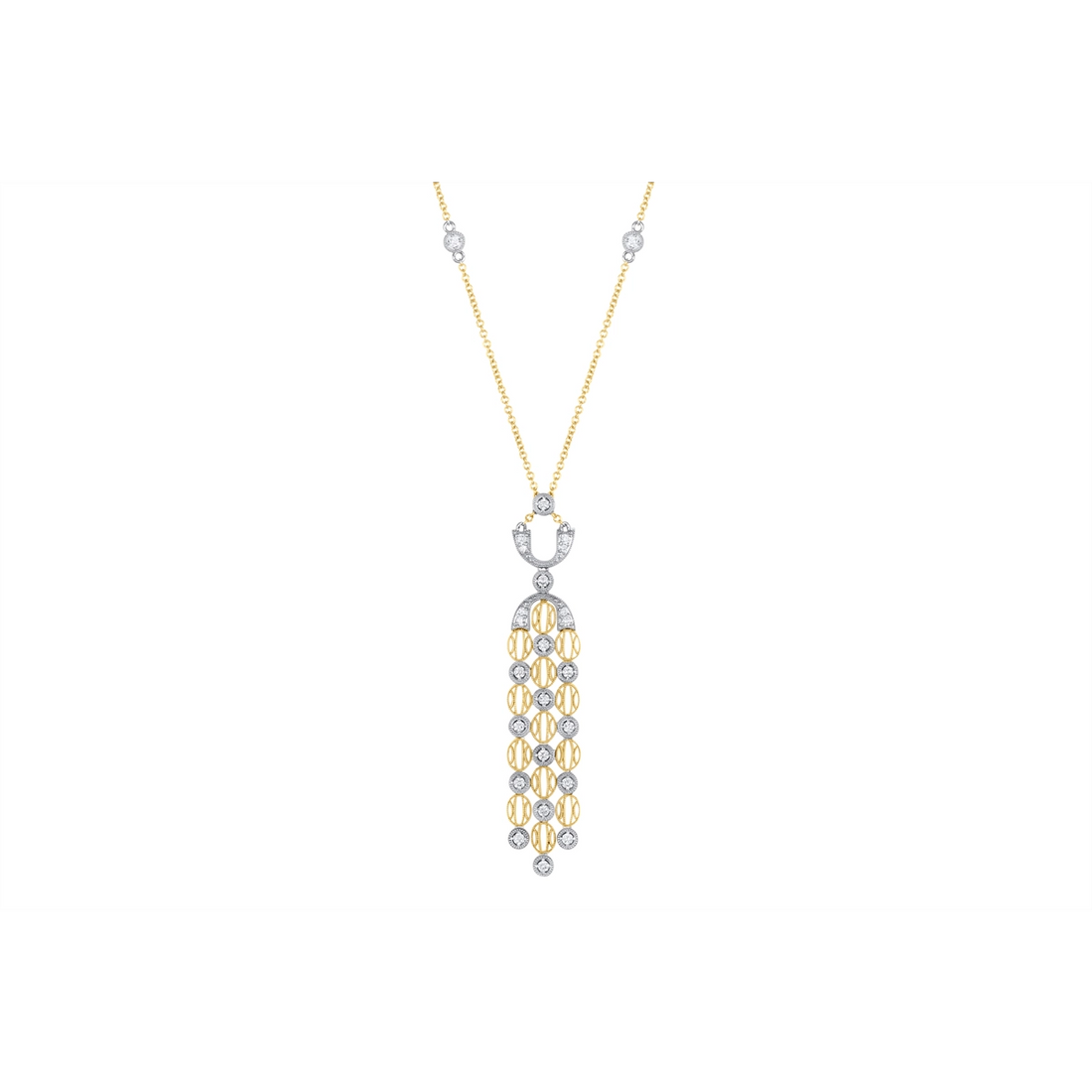 Tacori Necklaces in Mixed Metals containing Diamond FP 1012 Y