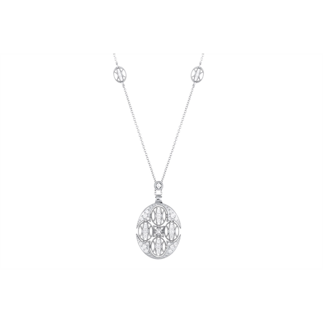 Tacori Necklaces in White Gold containing Diamond FP 1016
