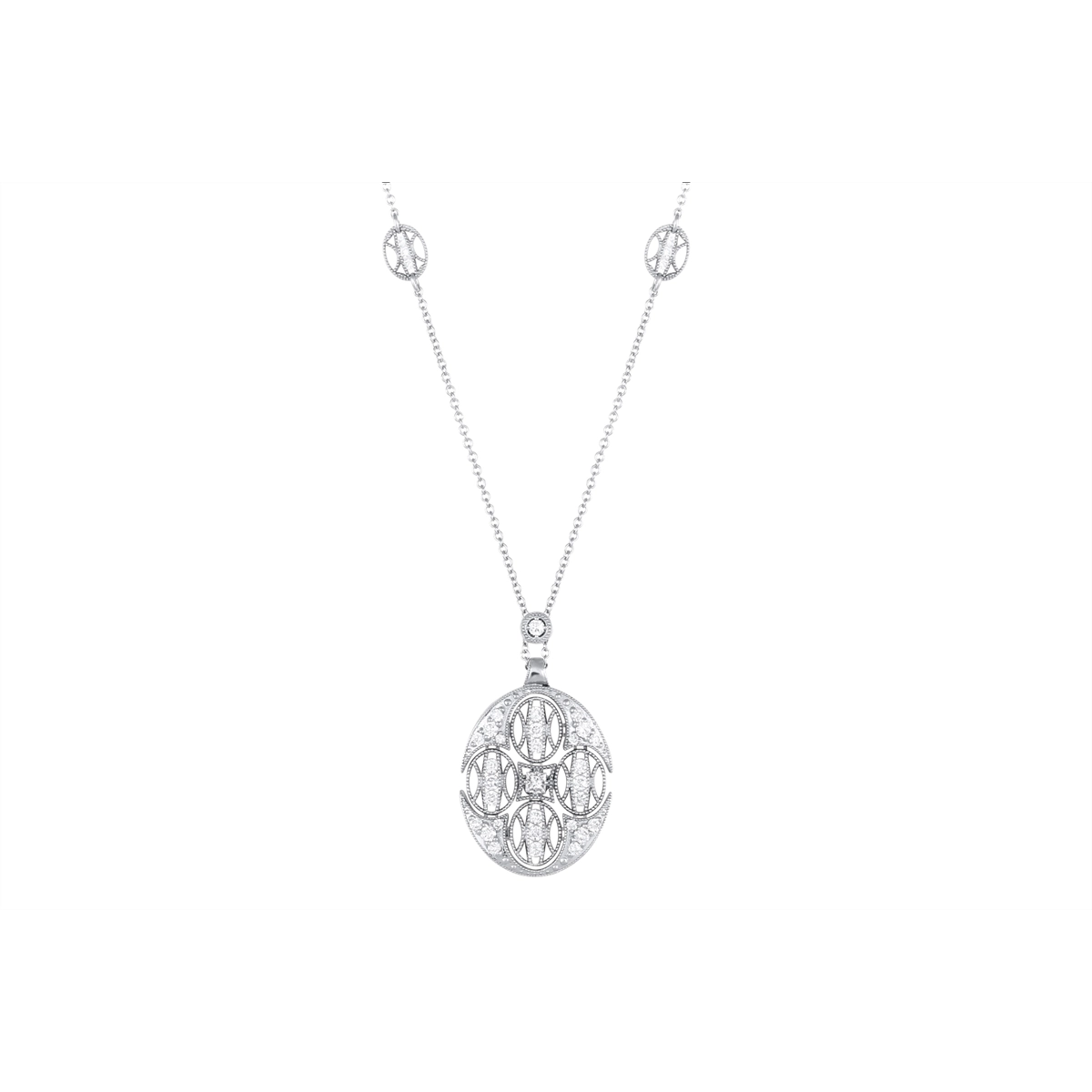 Tacori Necklaces in White Gold containing Diamond FP 1016
