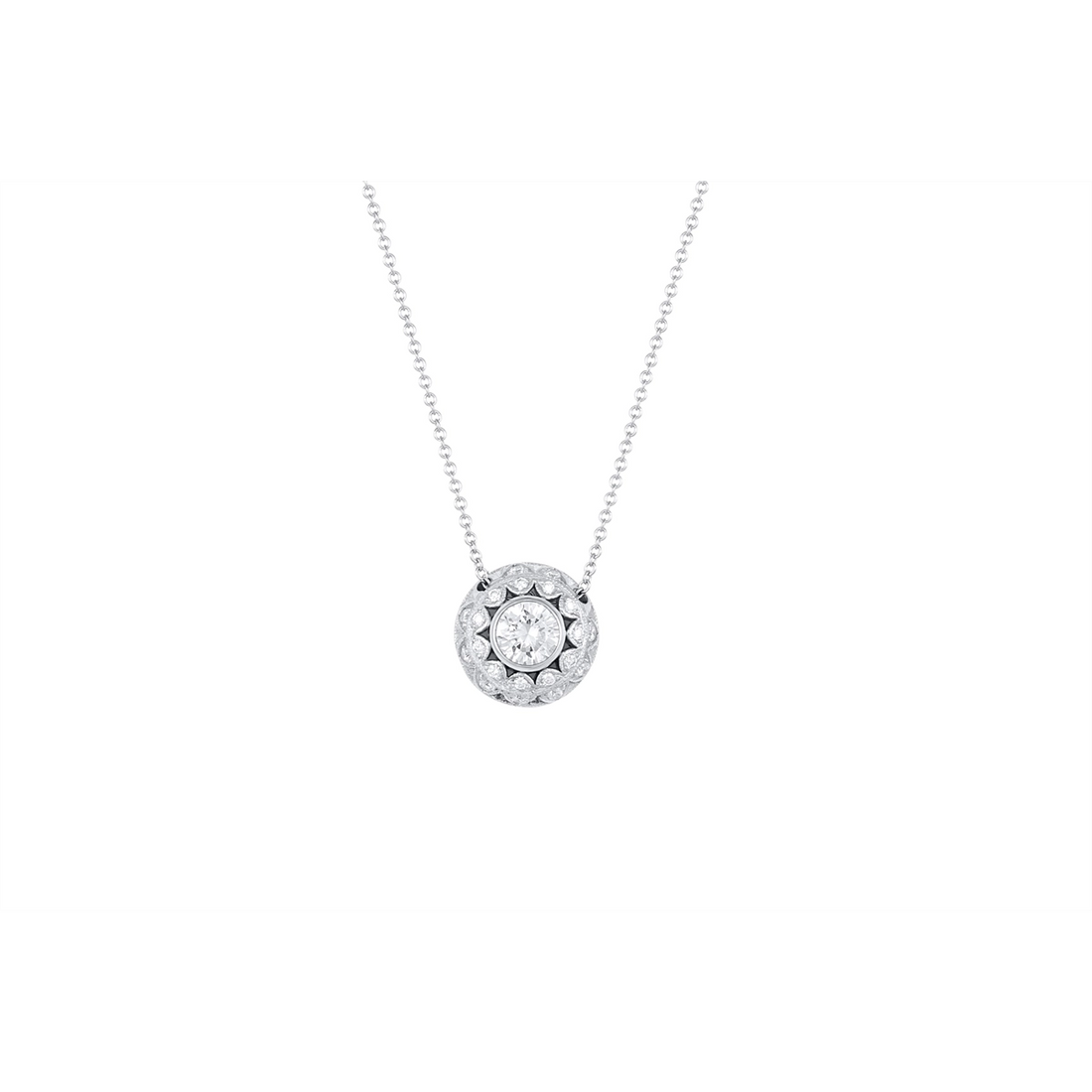 Tacori Necklaces in White Gold containing Diamond FP 525 6