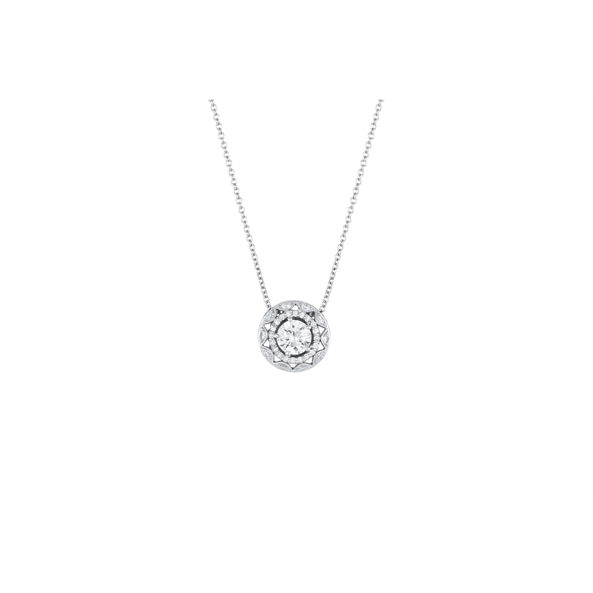 Tacori Necklaces in White Gold containing Diamond FP 526 6