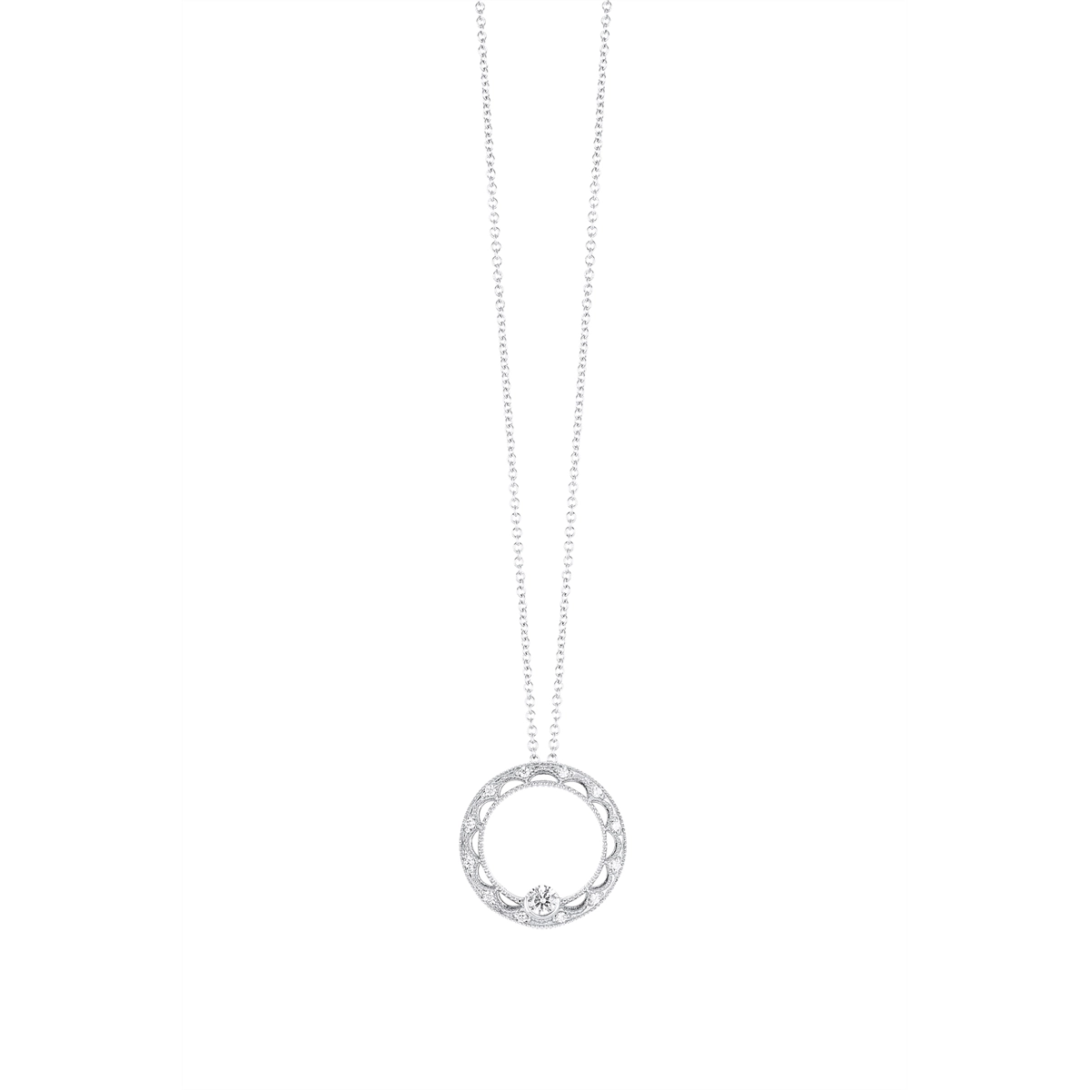 Tacori Necklaces in Platinum/Palladium containing Diamond FP 655 PT PLT