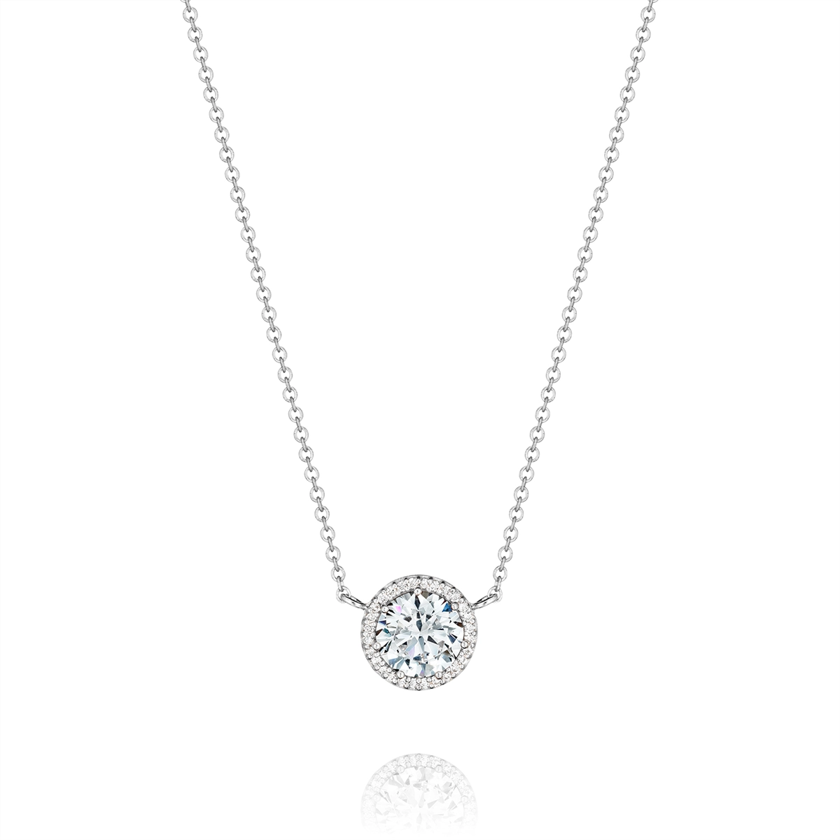 Tacori Necklaces in White Gold containing Diamond FP 670 7.5