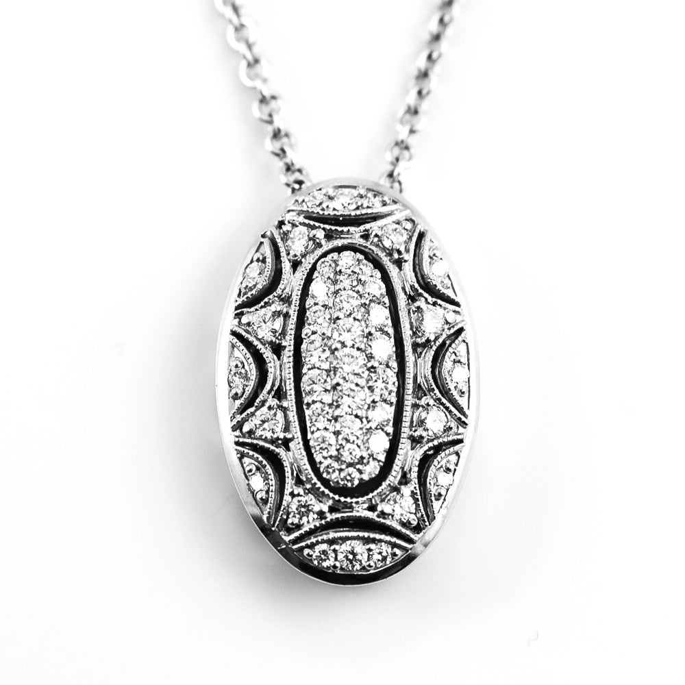 Tacori Necklaces in White Gold containing Diamond FP 800