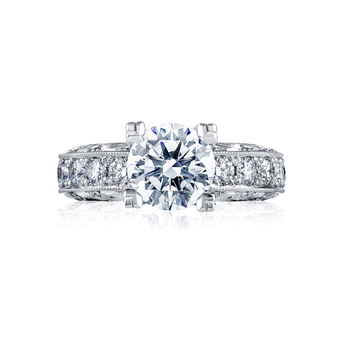 Tacori Engagement Rings in Platinum/Palladium containing Diamond HT 2530 A 1/2X