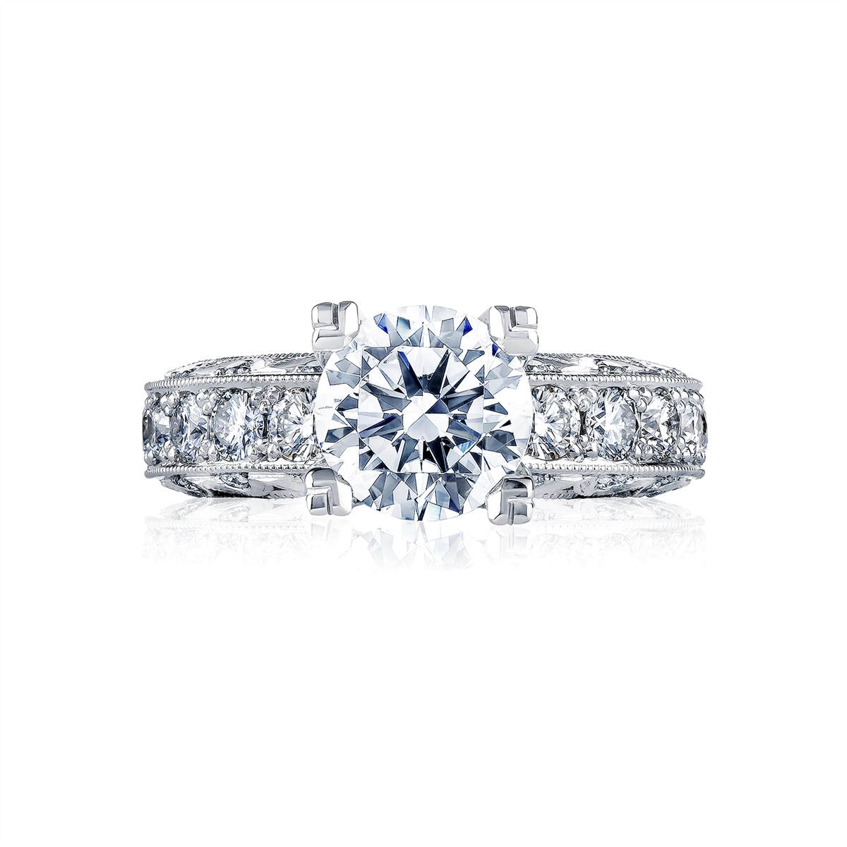 Tacori Engagement Rings in Platinum/Palladium containing Diamond HT 2530 A 1/2X