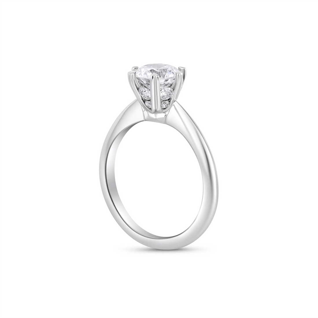 Ritani Engagement in White Gold 1RZ3278DR-18K