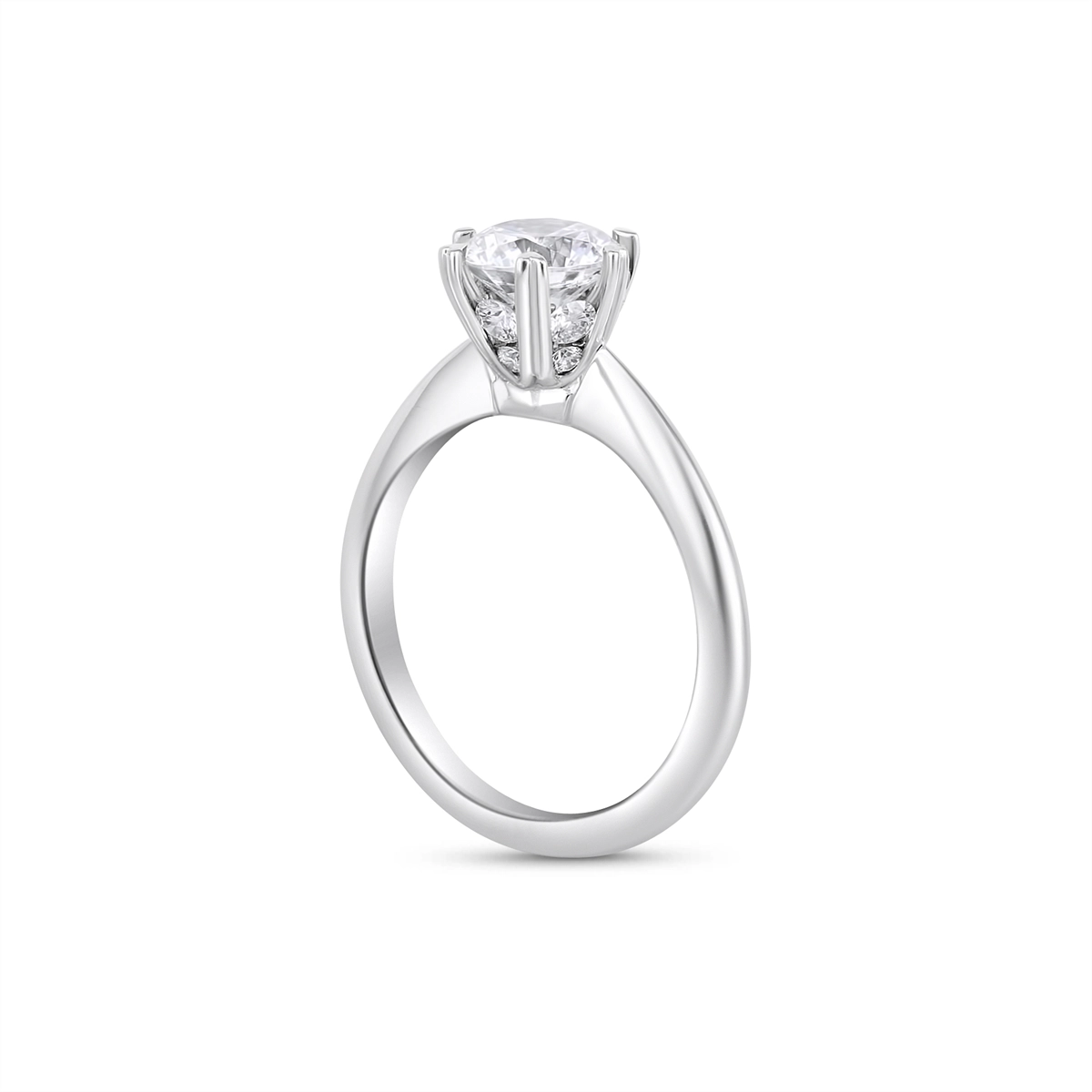 Ritani Engagement in White Gold 1RZ3278DR-18K