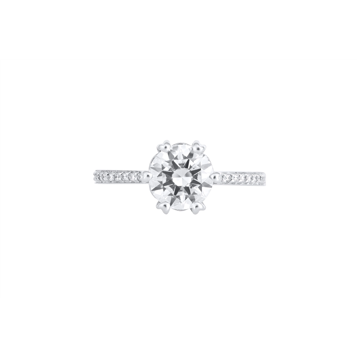 Ritani Engagement Rings in White Gold containing Diamond 1RZ3268BR-18K