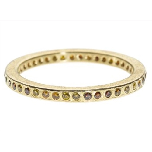 Todd Reed Wedding Rings in Yellow Gold containing Diamond TRDR390-18KY-AUT
