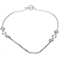 Konstantino Necklaces in Mixed Metals containing Pearl KOMK4596-122-18-2U