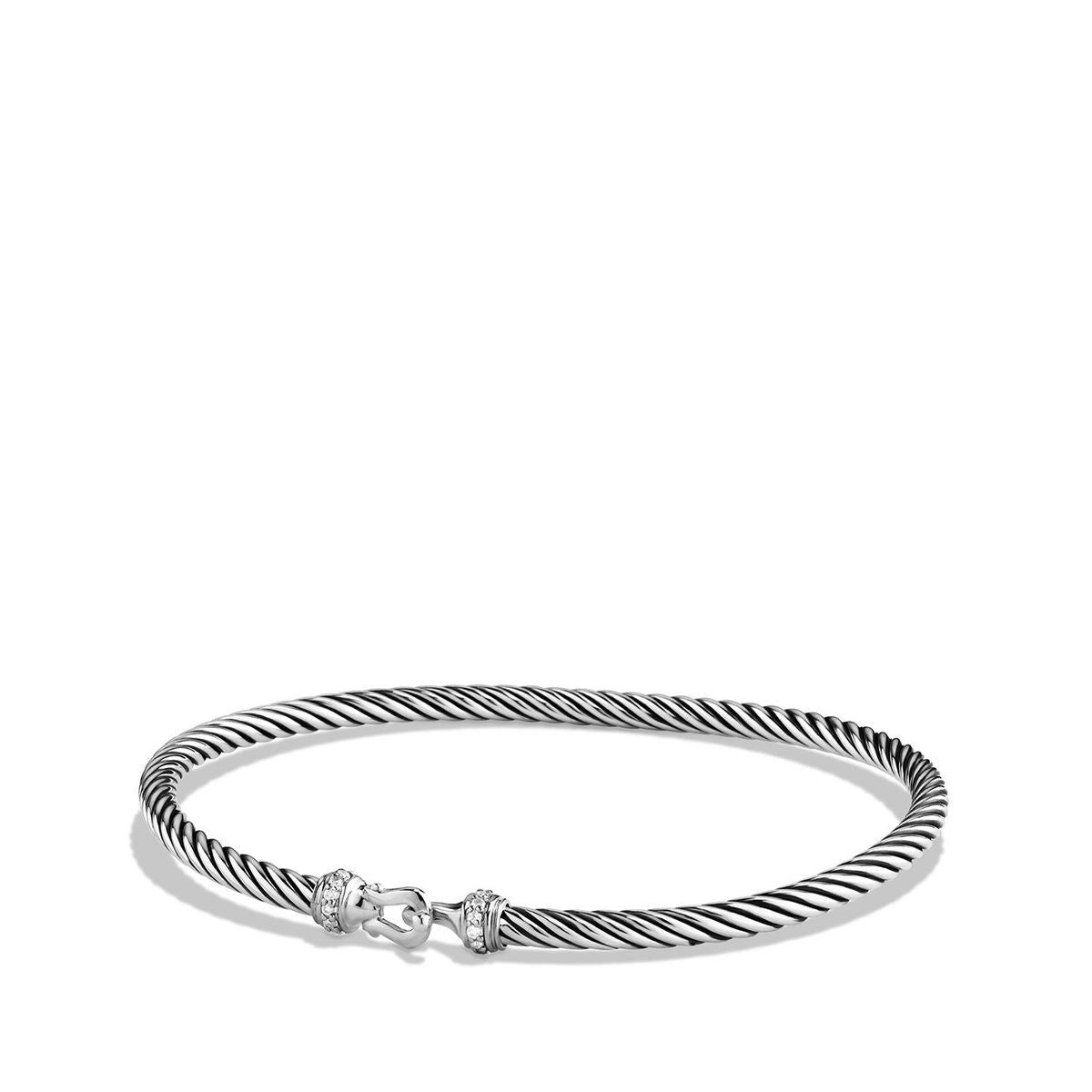 David Yurman Bracelets in Silver containing Diamond B09543DSSADIM