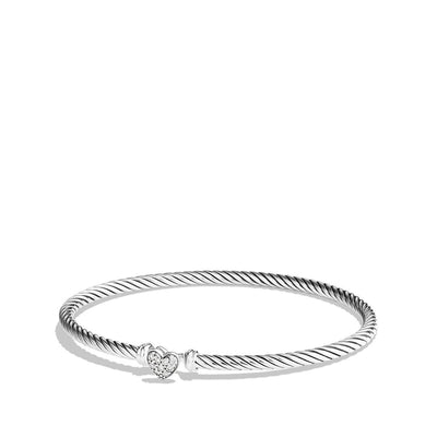 David Yurman Bracelets in Silver containing Diamond B09678SSADIM