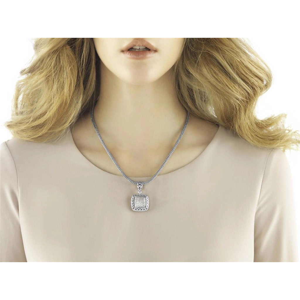 John Hardy Pendants in Silver containing Diamond HBP92371DI