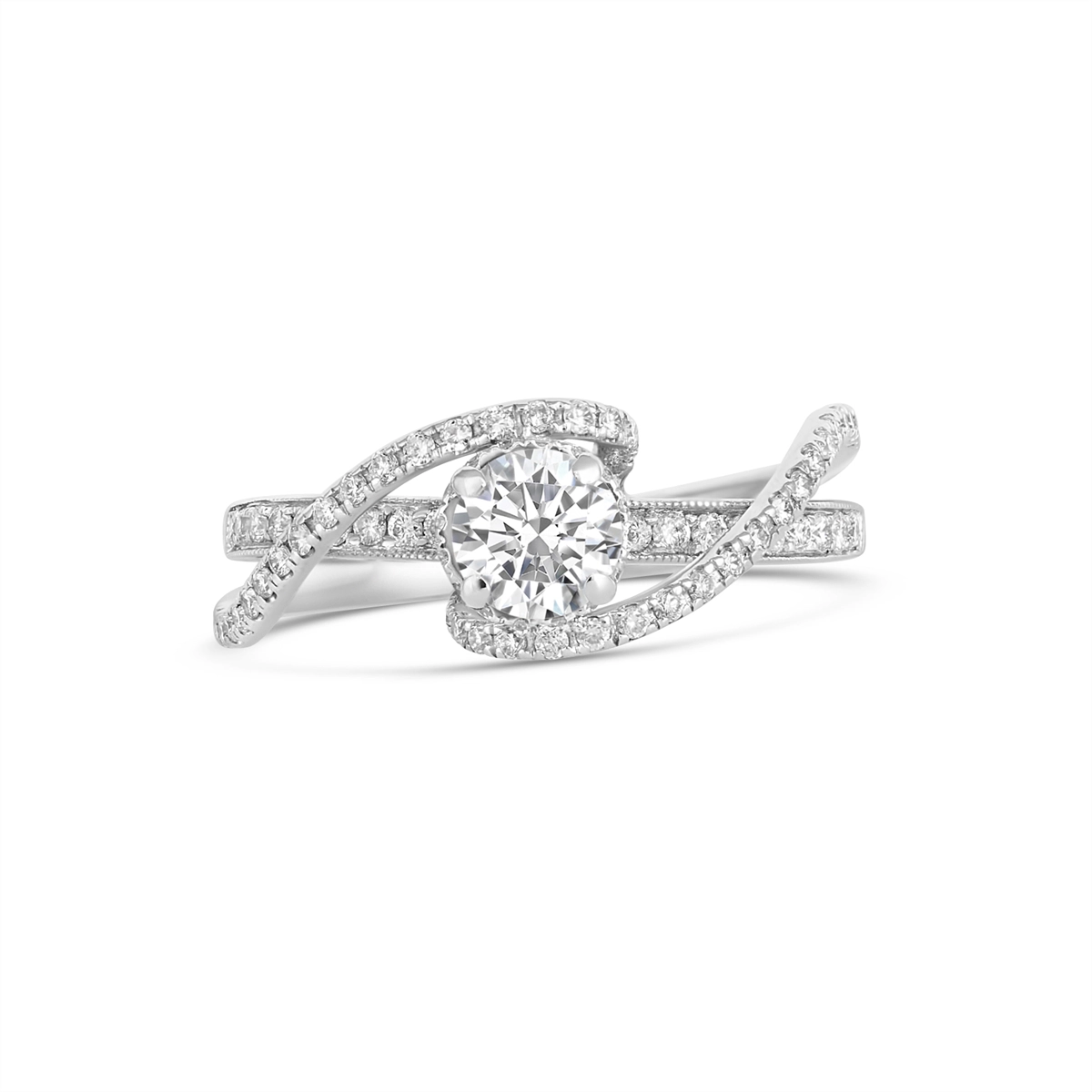 Engagement Collections Engagement Rings in White Gold containing Diamond 2002-18W
