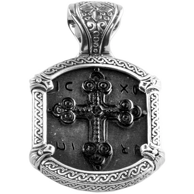 Konstantino Pendants in Silver containing Black onyx MEMK5083-274 MEN'S