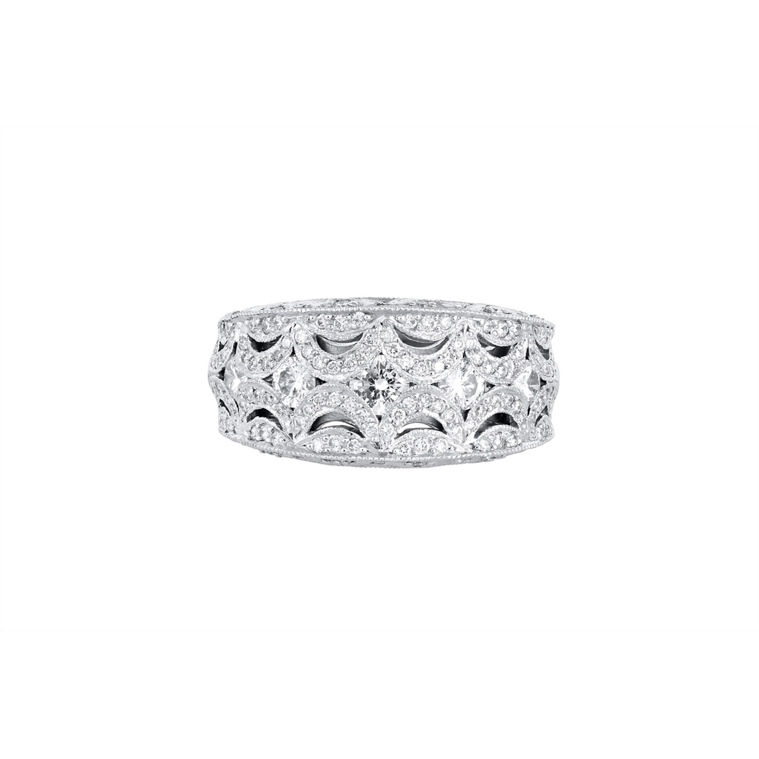 Tacori Rings in Platinum/Palladium containing Diamond 2701