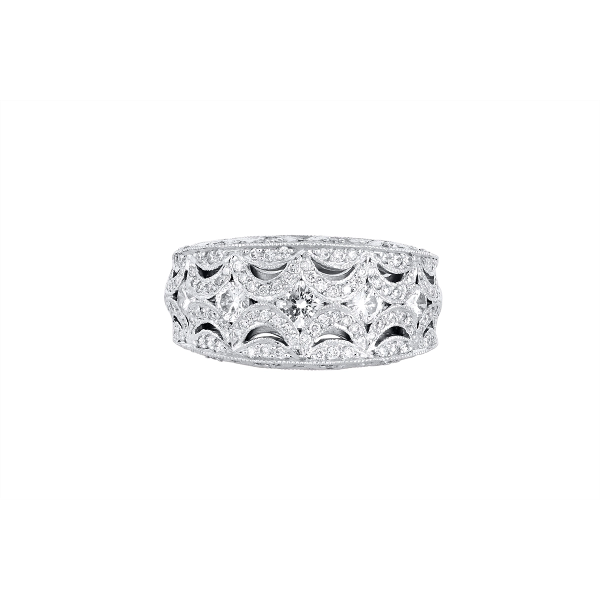 Tacori Rings in Platinum/Palladium containing Diamond 2701