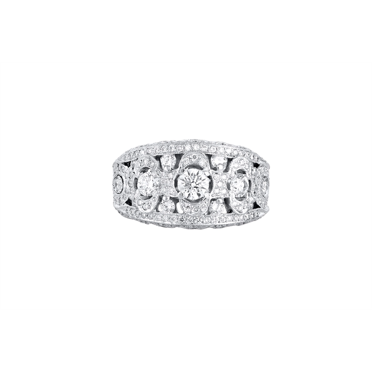 Tacori Rings in Platinum/Palladium containing Diamond 2702 Y