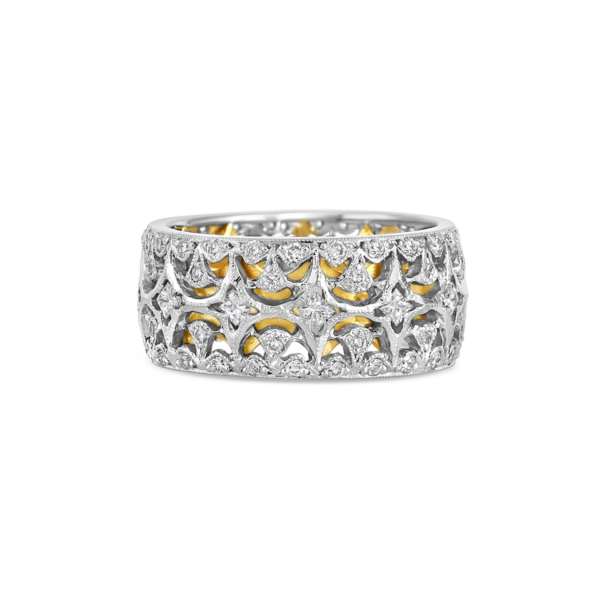Tacori Rings in Platinum/Palladium containing Diamond 2705 Y