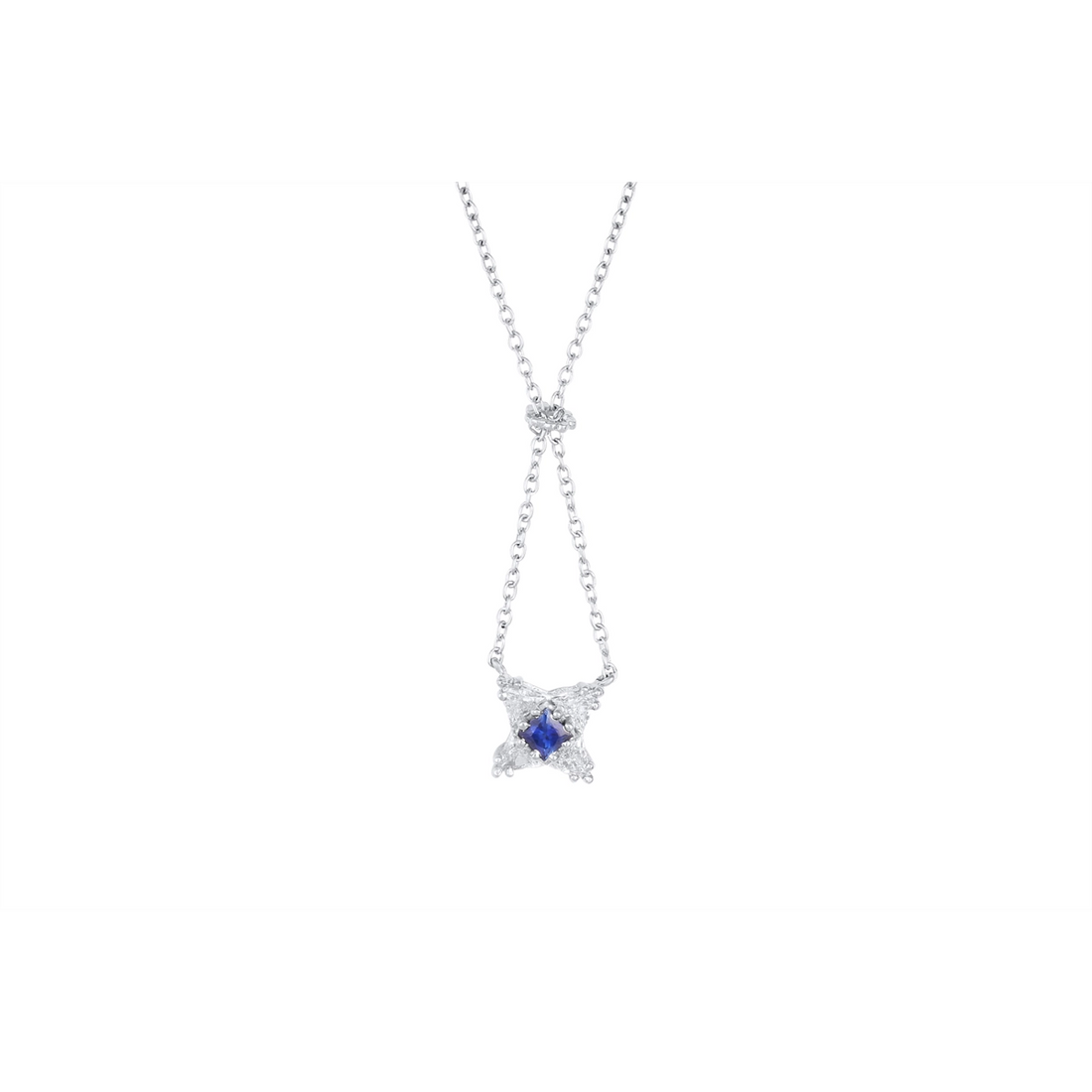 Tacori Necklaces in Platinum/Palladium containing Multi-gemstone, Diamond, Sapphire HTP 9007