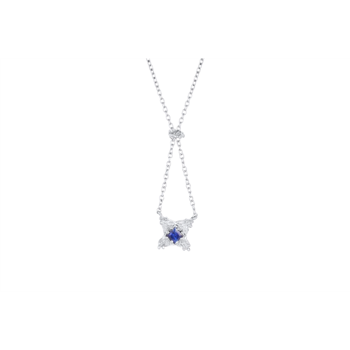 Tacori Necklaces in Platinum/Palladium containing Multi-gemstone, Diamond, Sapphire HTP 9007