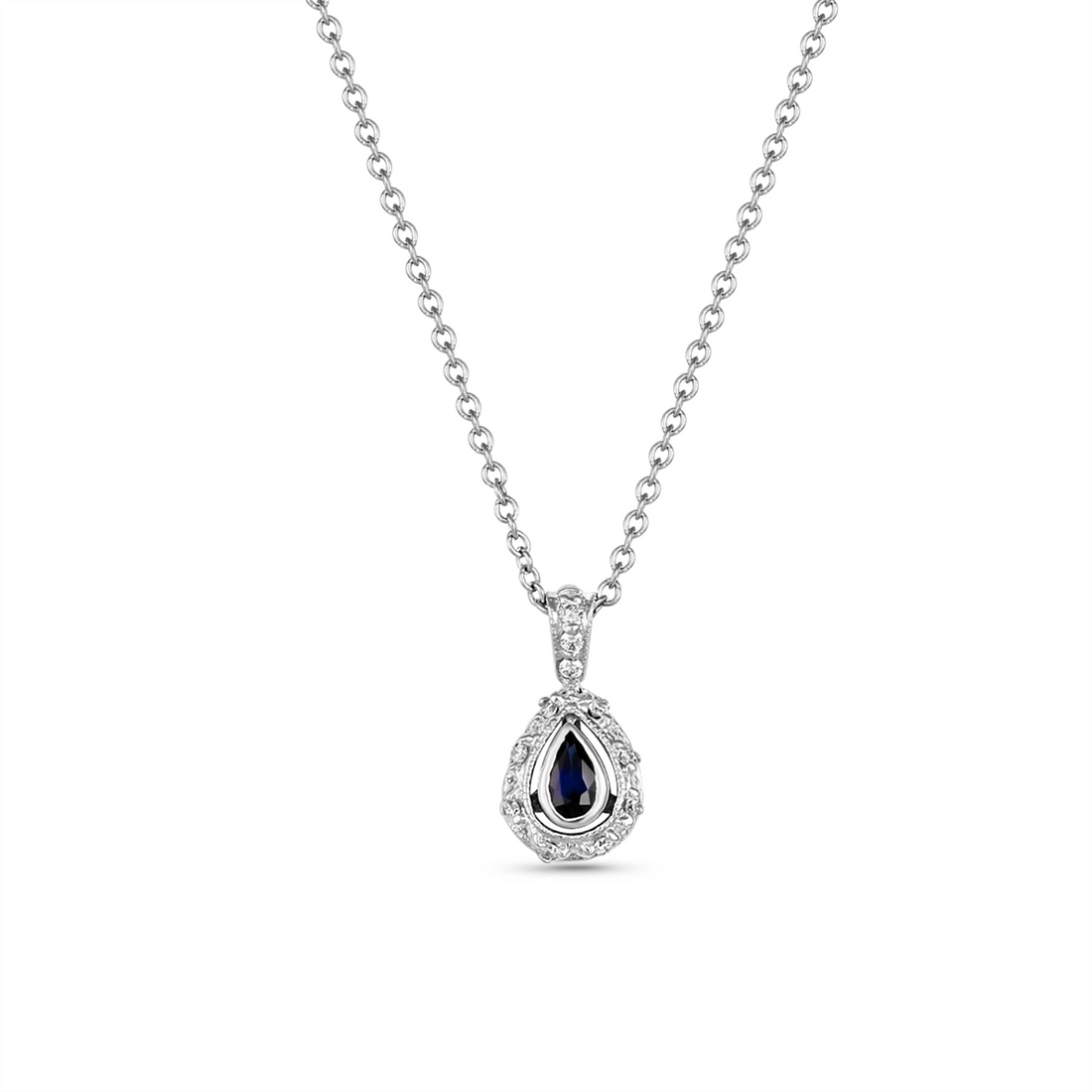 Tacori Necklaces in Platinum/Palladium containing Multi-gemstone, Diamond, Sapphire HTP 9011 S