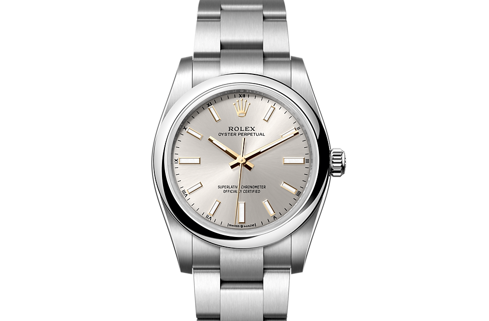 Rolex Oyster Perpetual 34 m124200-0001 Watch Font Facing
