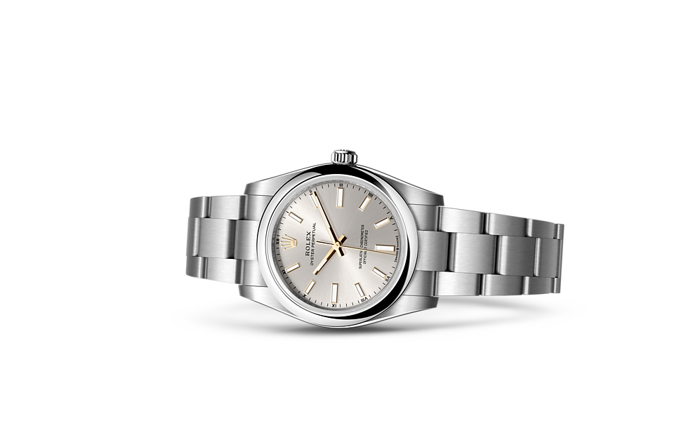 Rolex Oyster Perpetual 34 m124200-0001 Watch in Store Laying Down