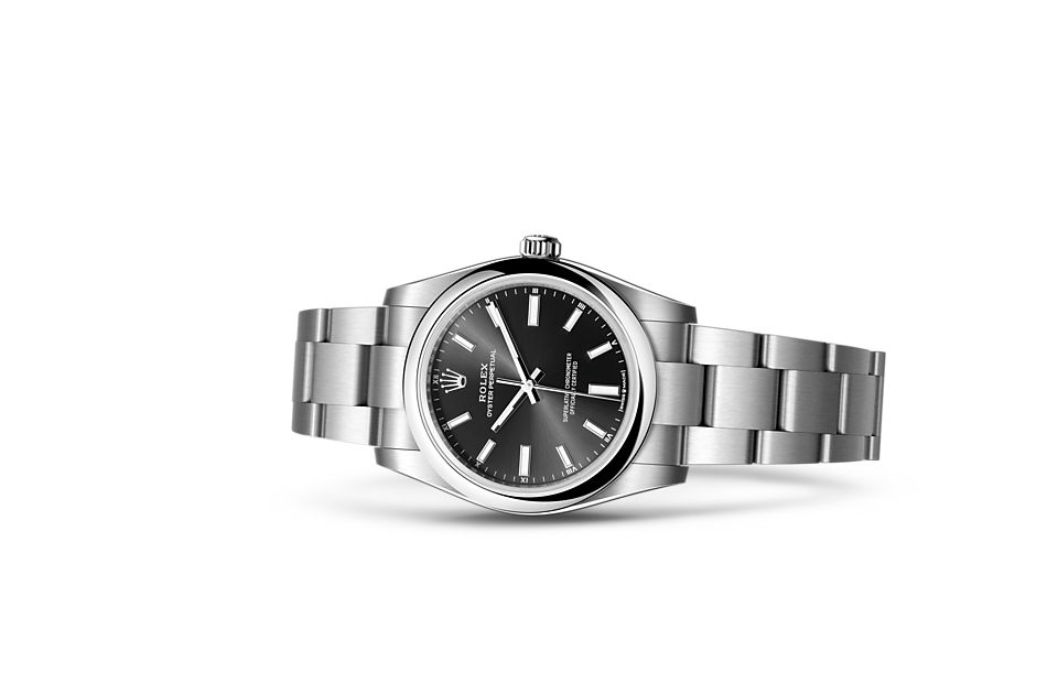 Rolex Oyster Perpetual 34 m124200-0002 Watch in Store Laying Down