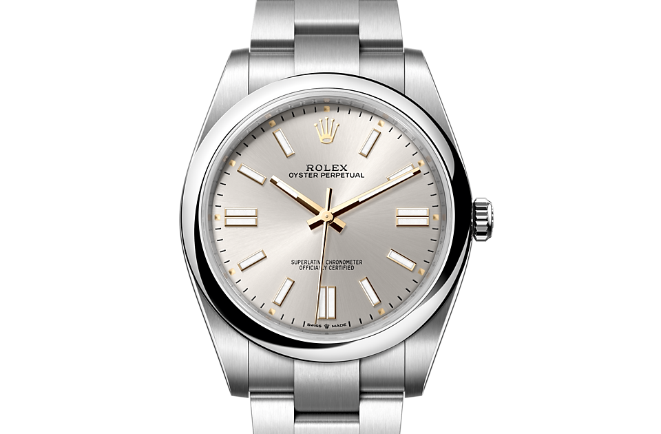 Rolex Oyster Perpetual 41 m124300-0001 Watch Font Facing