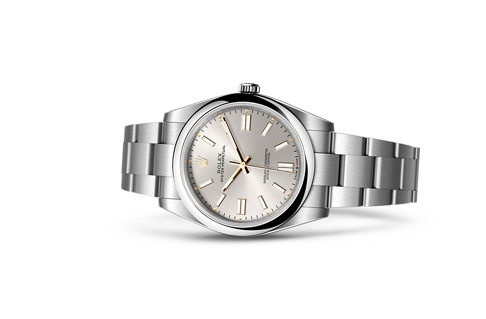 Rolex Oyster Perpetual 41 m124300-0001 Watch in Store Laying Down