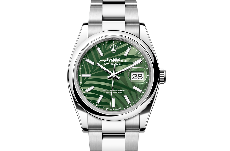 Rolex Datejust 36 m126200-0020 Watch Front Facing