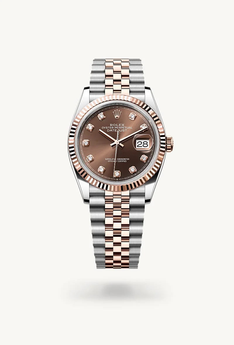 Rolex Datejust in Everose Rolesor - combination of Oystersteel and Everose gold, M126231-0053 - Meierotto Jewelers