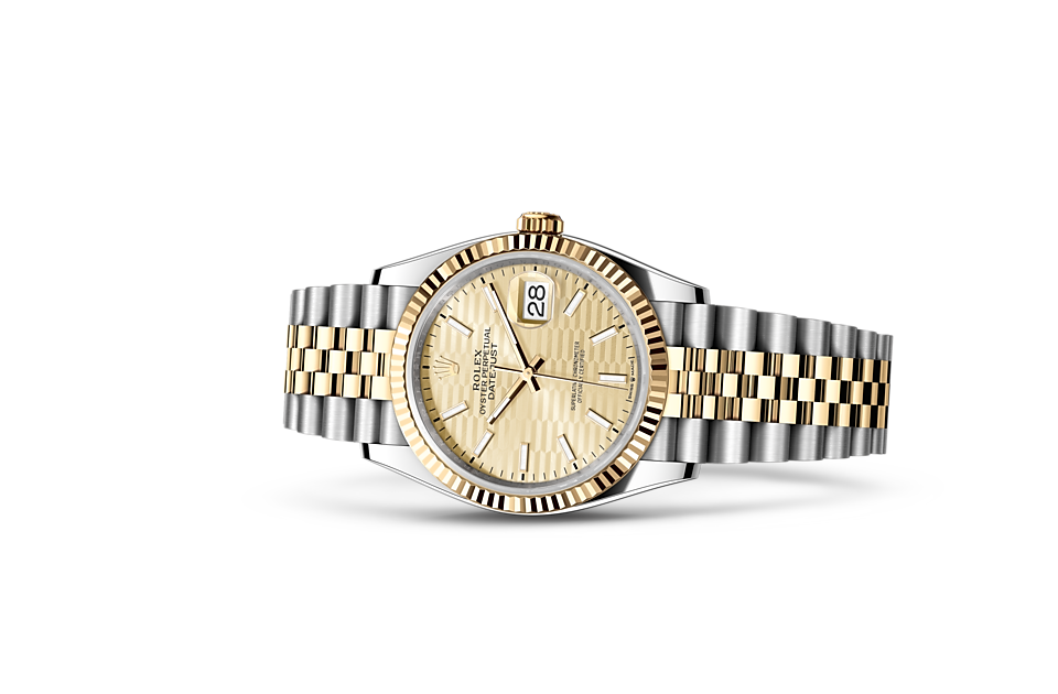 Rolex Datejust 36 m126233-0039 Watch in Store Laying Down