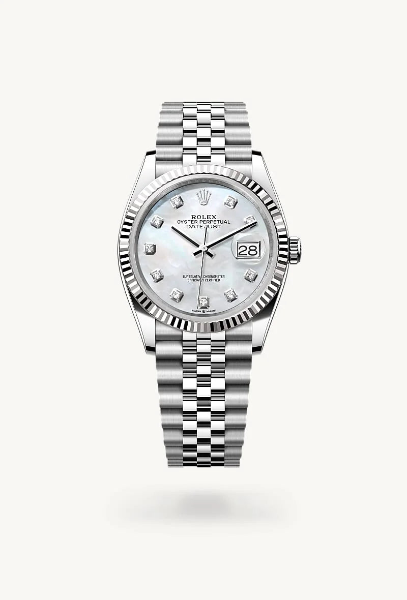 Rolex Datejust 36 White Rolesor - combination of Oystersteel and white gold, M126234-0019