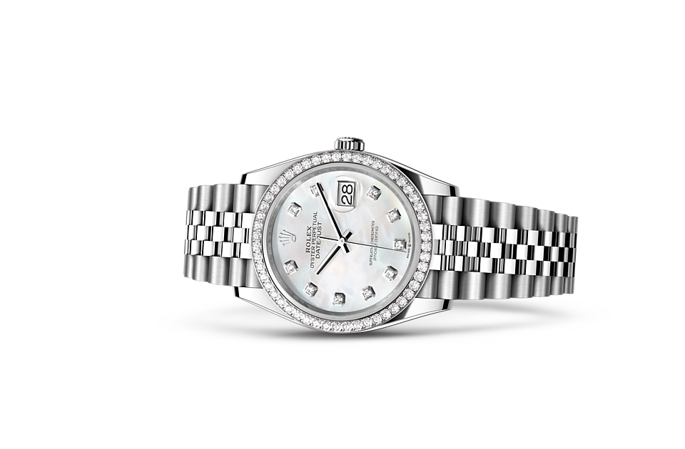 Rolex Datejust 36 m126284rbr-0011 Watch in Store Laying Down