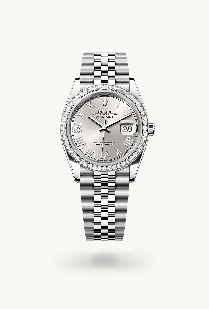 Rolex Datejust 36 White Rolesor - combination of Oystersteel and white gold, M126284RBR-0059