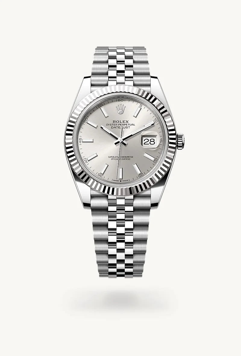 Rolex Datejust 41 White Rolesor - combination of Oystersteel and white gold, M126334-0004