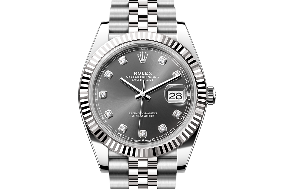 Rolex Datejust 41 M126334-0006 Watch Font Facing