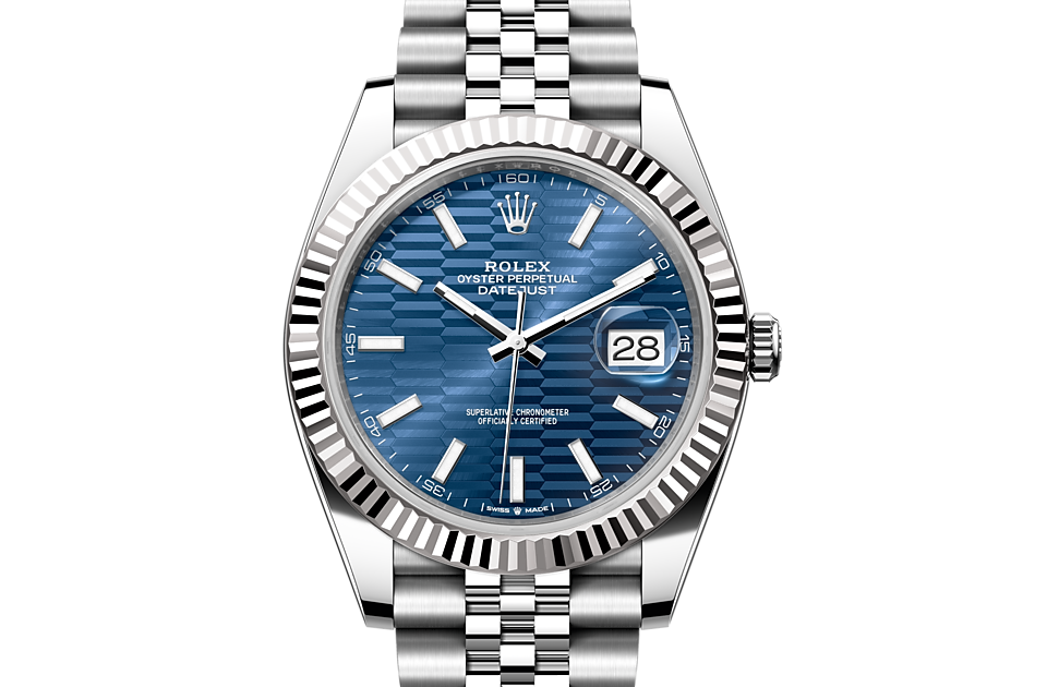 Rolex Datejust 41 M126334-0032 Watch Front Facing
