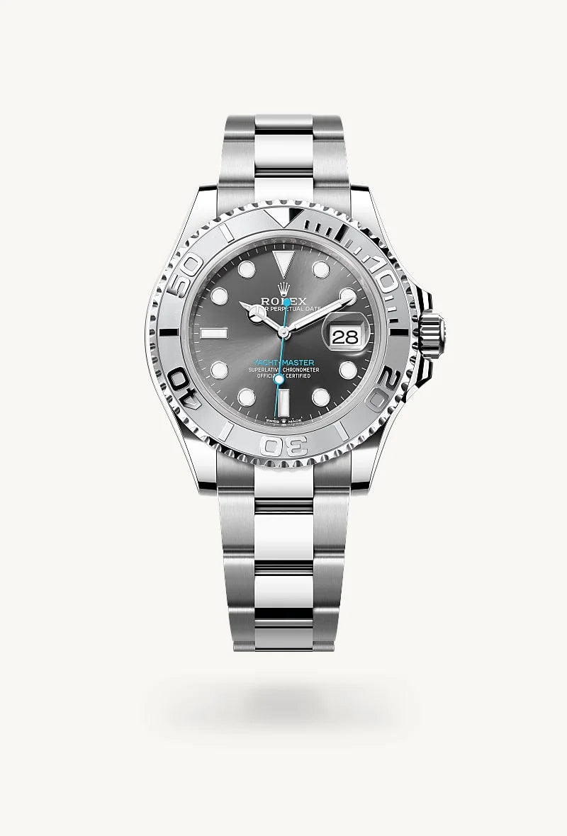 Rolex Yacht-Master in Rolesium - combination of Oystersteel and platinum, M126622-0001 - Meierotto Jewelers