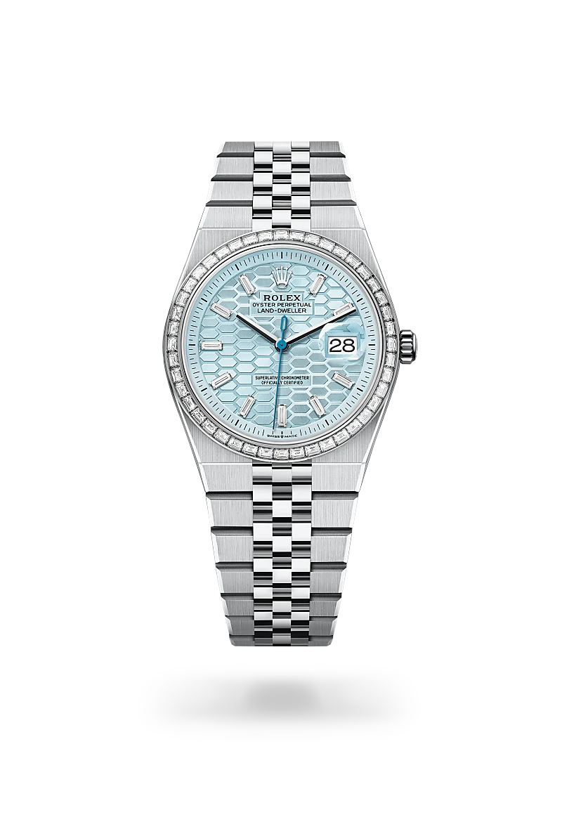 Rolex Land-Dweller in Platinum, M127286TBR-0001 - Meierotto Jewelers