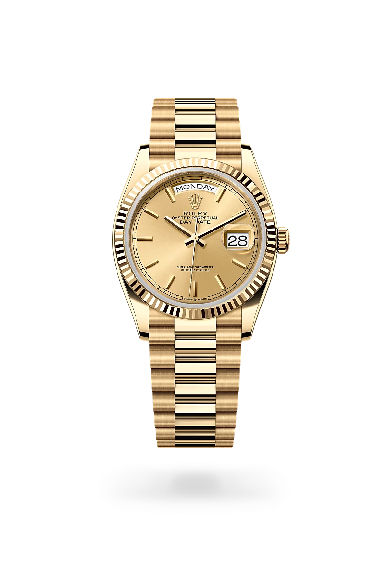Rolex Day-Date 36 18 kt yellow gold, M128238-0045