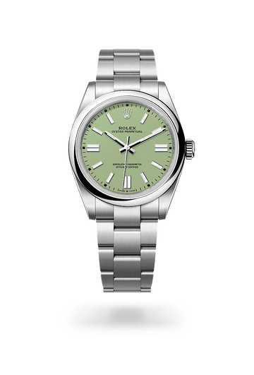 rolex Oyster Perpetual in Oystersteel, M134300-0006 - Meierotto Jewelers