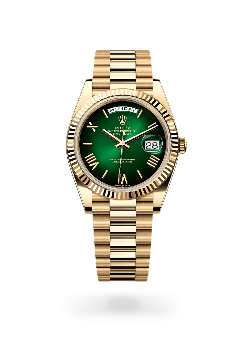 Rolex Day-Date in 18 kt yellow gold, M228238-0069 - Meierotto Jewelers