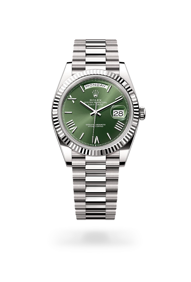 Rolex Day-Date in 18 kt white gold, M228239-0033 - Meierotto Jewelers