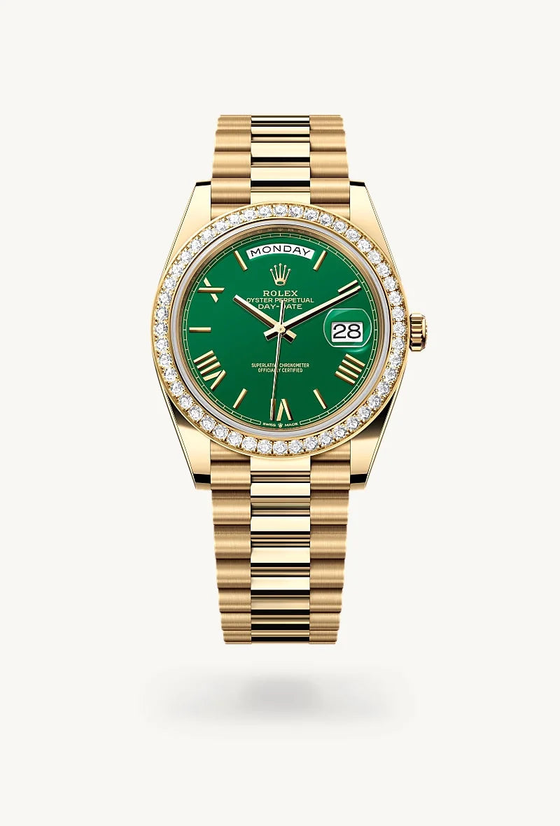 Rolex Day-Date 40 18 kt yellow gold, M228348RBR-0040